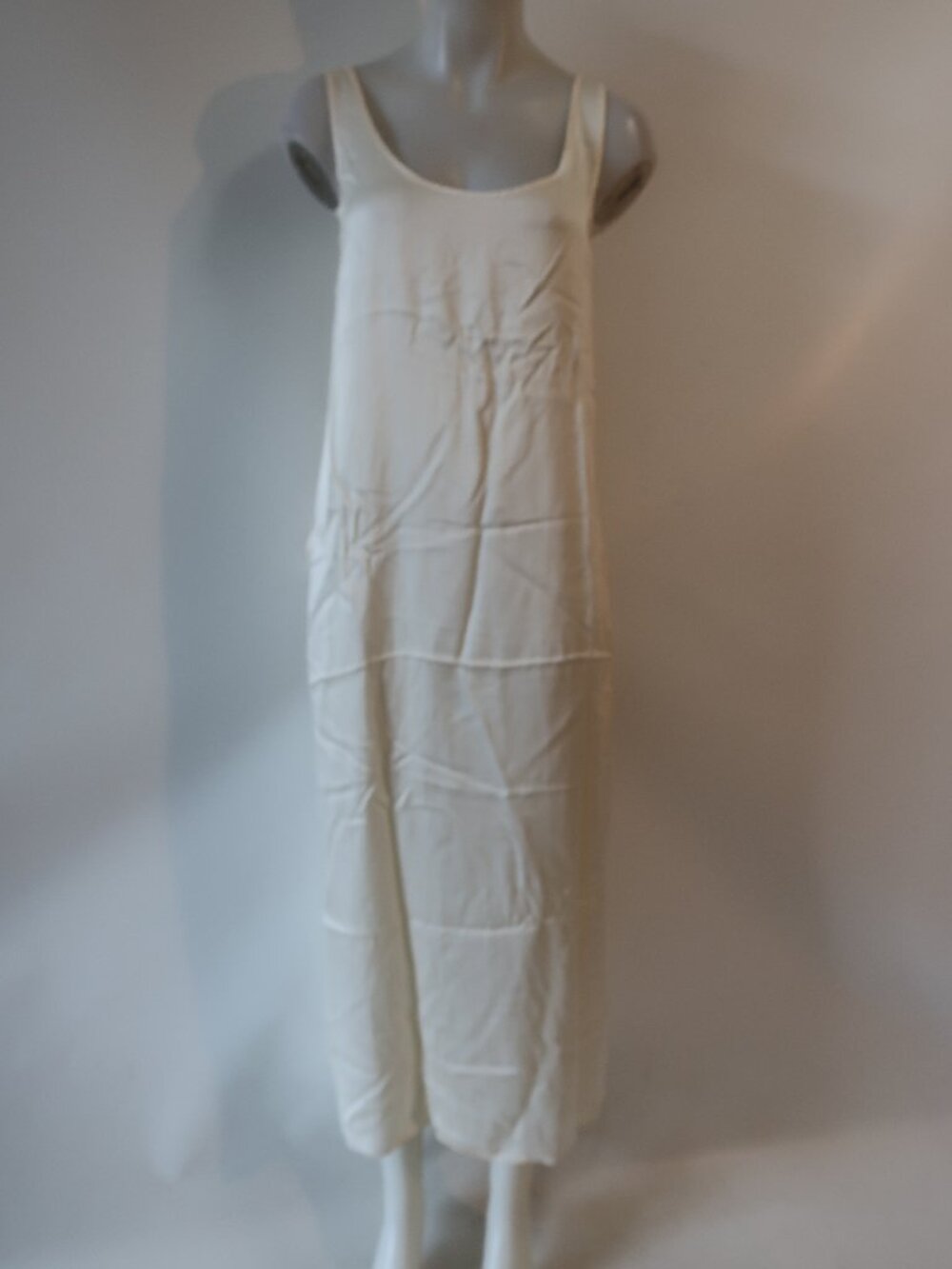 Donna Karan Black Label (Item-50) Side Slits Sleeveless Silk Tunic Dress P US/XS